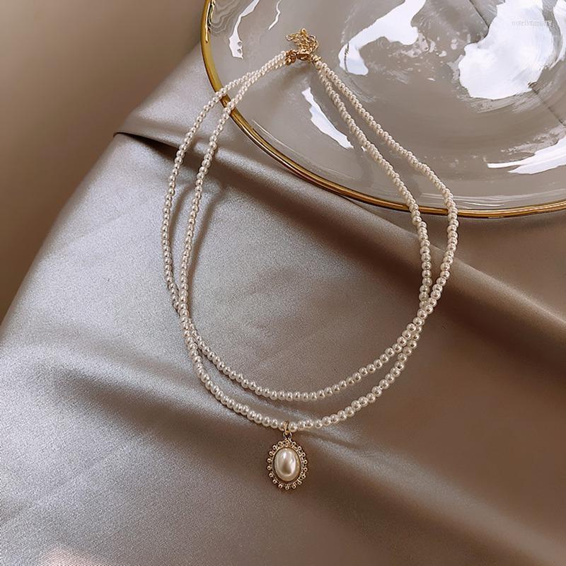 Chains Double-deck Choker Necklace For Women Pearl Beaded Girls Party Wedding Chain Jewelry 2023
Chains Double-deck Choker Necklace For Women Pearl Beaded Girls Party Wedding Chain Jewelry 2023