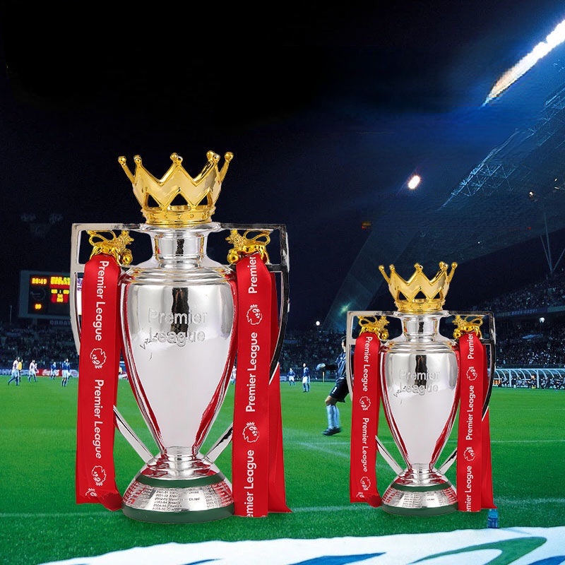 Decorative Objects Figurines Football Trophy Europe Award League Model Cup European Ornaments Soccer Champion Souvenir Gifts for Fans 230627