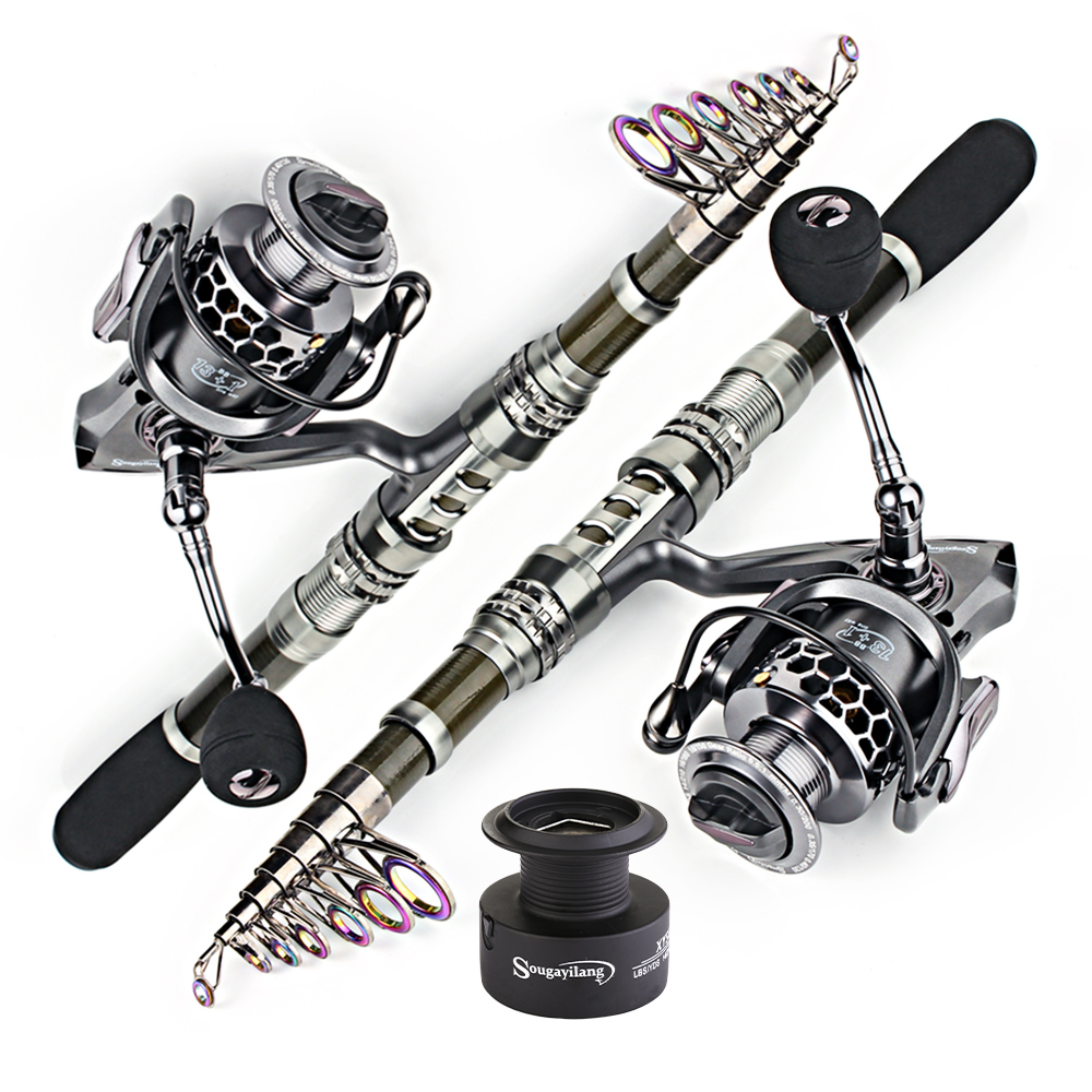 Spinning Rods Sougayilang 1.8-3.3m Carbon Fiber Spinning Fishing Rod and 131BB Fishing Reel Combo Telescopic Fishing Pole Spinning Reel Kit 230627
Spinning Rods Sougayilang 1.8-3.3m Carbon Fiber Spinning Fishing Rod and 131BB Fishing Reel Combo Telescopic Fishing Pole Spinning Reel Kit 230627