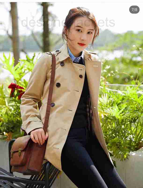 Women' Trench Coats Designer High end European autumn and winter new handsome elegant British style double breasted trench coat ZQP5, Khaki9
Women' Trench Coats Designer High end European autumn and winter new handsome elegant British style double breasted trench coat ZQP5, Khaki9