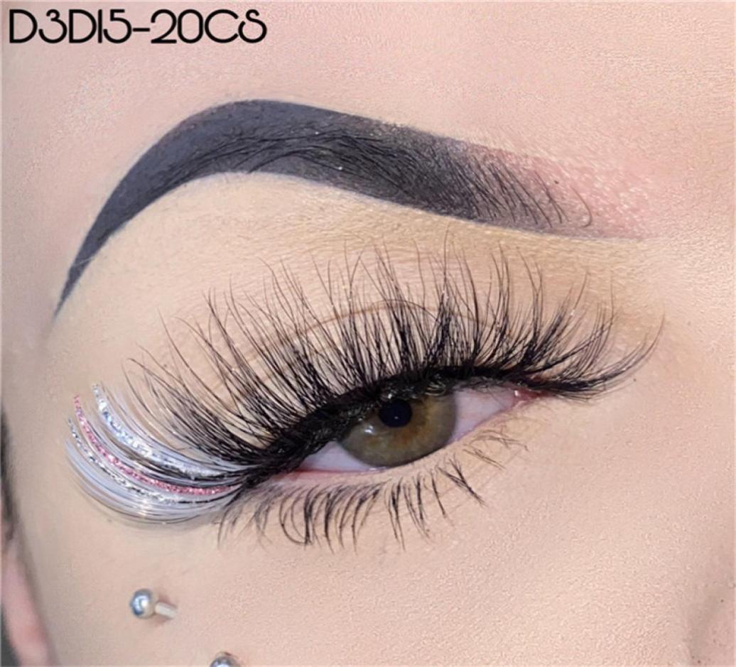 20mm Glitter Colored Eyelashes Wispy Fluffy Faux 3D Mink Lash highlighter brush Makeup2436748
20mm Glitter Colored Eyelashes Wispy Fluffy Faux 3D Mink Lash highlighter brush Makeup2436748
