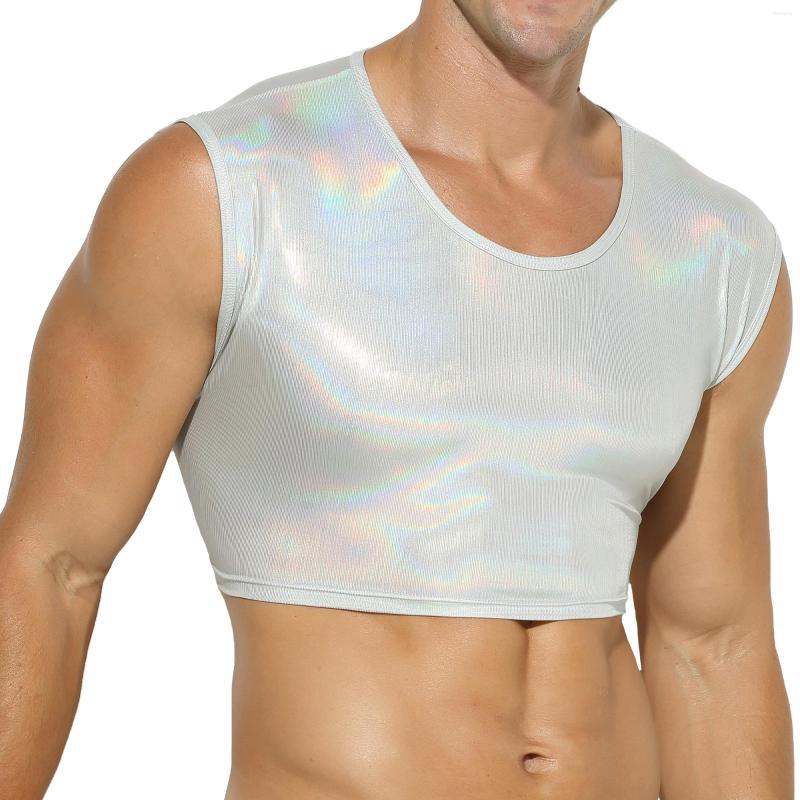Men' Tank Tops Sexy Shiny Mens Faux Leather Crop Nightclub Stage Costumes Male Undershirts Man Short Tees Mini Vests Dance Clubwear, Black
Men' Tank Tops Sexy Shiny Mens Faux Leather Crop Nightclub Stage Costumes Male Undershirts Man Short Tees Mini Vests Dance Clubwear, Black