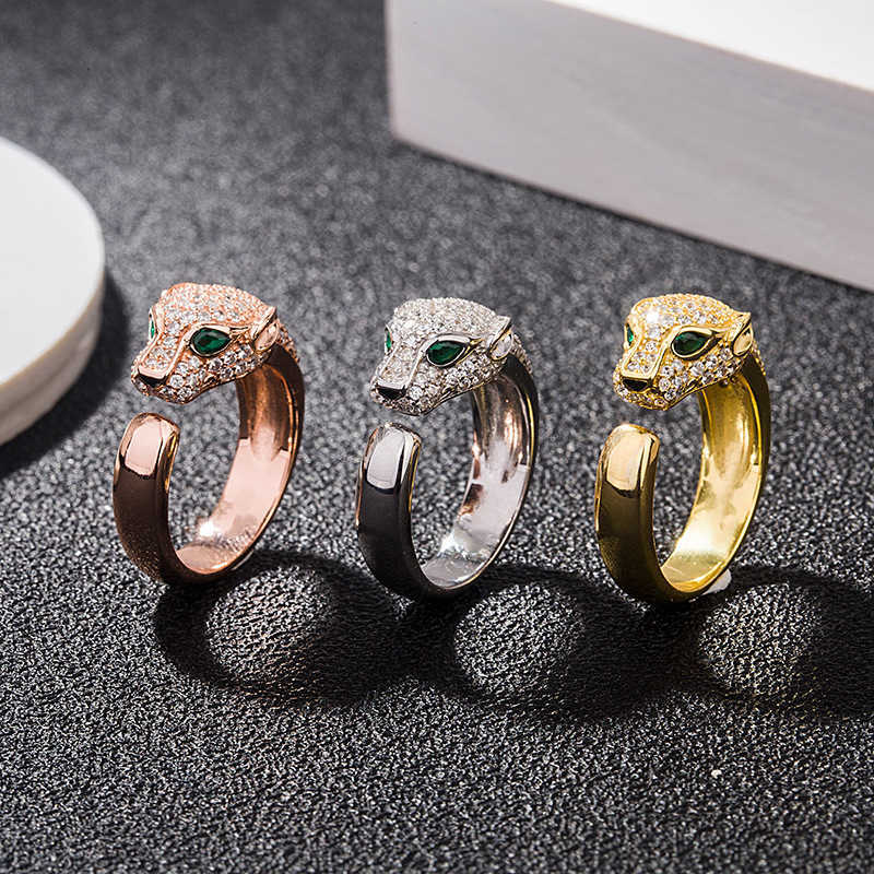 Designer New Carti Classic Trend s925 Sterling Silver Leopard Ring Fashion Atmosphere with Diamond Open Head
Designer New Carti Classic Trend s925 Sterling Silver Leopard Ring Fashion Atmosphere with Diamond Open Head