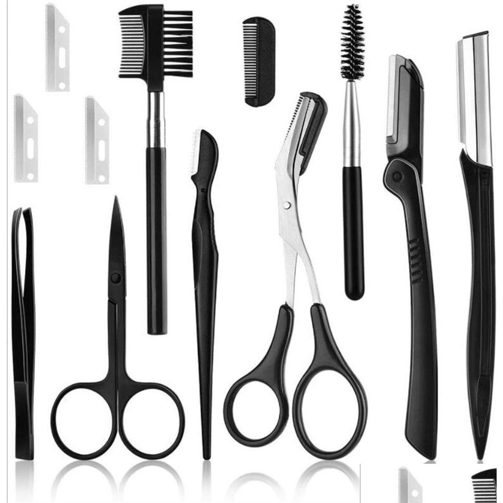 Eyebrow Trimmer 7 In 1 Kit Face Razors Shavers Exfoliating Dermaplaning Tool Facial Razor Scissors Brush Tweezers Xb1 Drop Delivery Dh4Gd, Black
Eyebrow Trimmer 7 In 1 Kit Face Razors Shavers Exfoliating Dermaplaning Tool Facial Razor Scissors Brush Tweezers Xb1 Drop Delivery Dh4Gd, Black