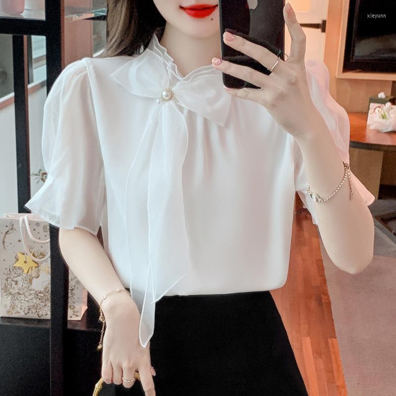 Women's Blouses Chiffon Women's Shirts Summer 2023 Solid Bow Loose Fashion Short Sleeve Top Casual Clothing YCMYUNYAN, Image color
Women's Blouses Chiffon Women's Shirts Summer 2023 Solid Bow Loose Fashion Short Sleeve Top Casual Clothing YCMYUNYAN, Image color
