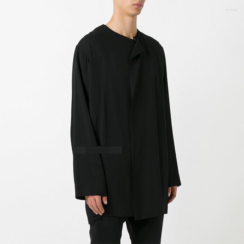 Men' Casual Shirts Men' Men' Hair Stylist Singer Classic Simple Dark European And American Catwalk Style Loose Large Size Long, Black
Men' Casual Shirts Men' Men' Hair Stylist Singer Classic Simple Dark European And American Catwalk Style Loose Large Size Long, Black