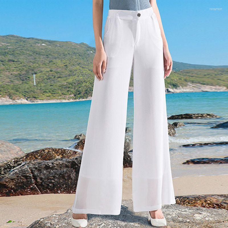 Women' Pants Chiffon Wide Leg Women Summer Thin 2023 Latest Elastic Waist Loose Slim High Straight, Black
Women' Pants Chiffon Wide Leg Women Summer Thin 2023 Latest Elastic Waist Loose Slim High Straight, Black