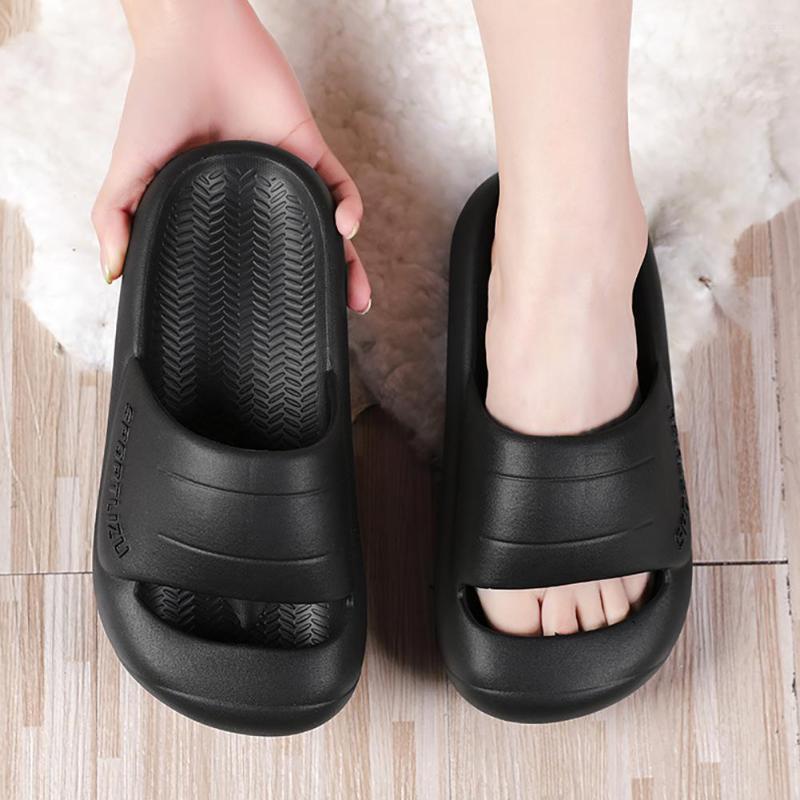 Slippers Thick Platform Cloud Summer Beach Eva Soft Sole Slide Sandals Leisure Men Ladies Bathroom Anti-slip Shoes, Black
Slippers Thick Platform Cloud Summer Beach Eva Soft Sole Slide Sandals Leisure Men Ladies Bathroom Anti-slip Shoes, Black