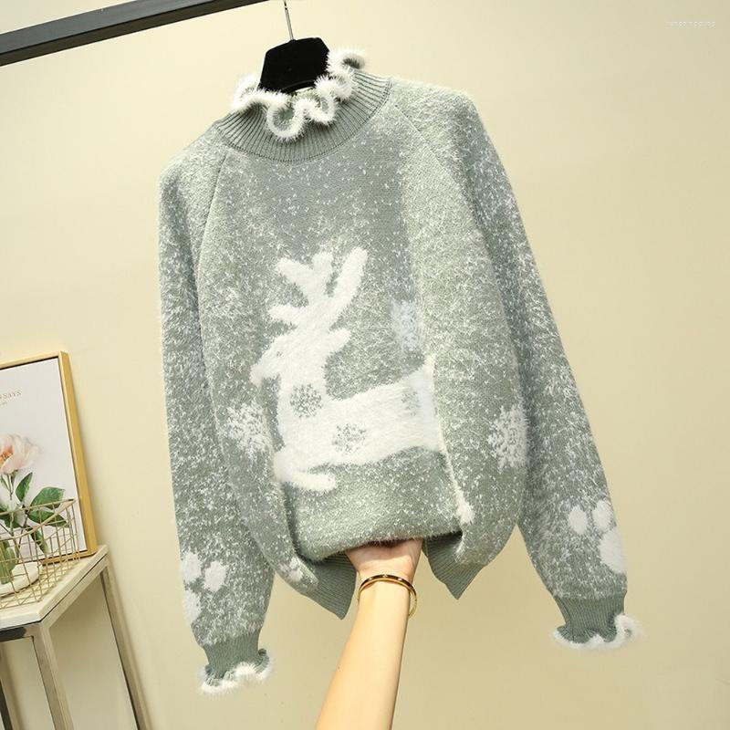 Women's Sweaters 2023 Warm Winter Christmas Limited Deer Sweater Women Sweet Little Turtleneck Plush Pullover Jacket Knitted, Black
Women's Sweaters 2023 Warm Winter Christmas Limited Deer Sweater Women Sweet Little Turtleneck Plush Pullover Jacket Knitted, Black