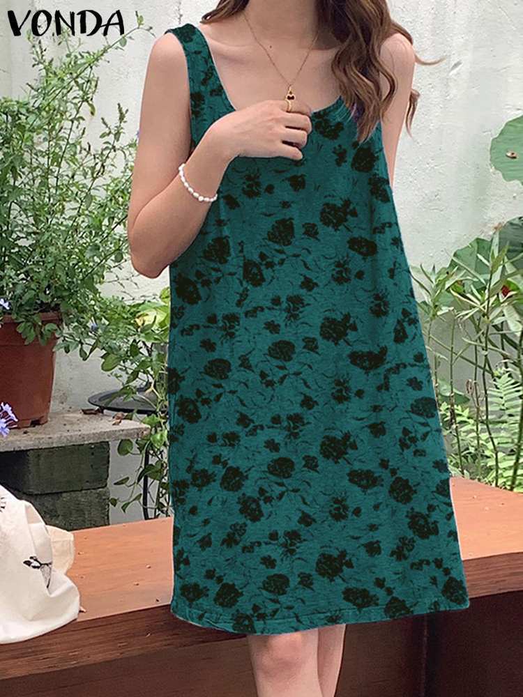 Basic Casual Dresses VONDA Summer Tank Mini Dress Women Floral Printed Party Sundress Sexy Sleeveless Vestidos Bohemian Oversized 230627, Green
Basic Casual Dresses VONDA Summer Tank Mini Dress Women Floral Printed Party Sundress Sexy Sleeveless Vestidos Bohemian Oversized 230627, Green