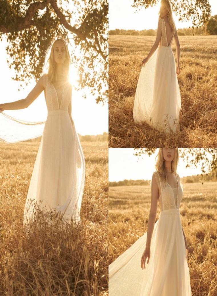Newest Rembo Styling Bohemian Simple Square Sleeveless Backless Wedding Dresses Lace Tulle Ruffles Wedding Gown Sweep Train robe d4828156, Multicolor
Newest Rembo Styling Bohemian Simple Square Sleeveless Backless Wedding Dresses Lace Tulle Ruffles Wedding Gown Sweep Train robe d4828156, Multicolor