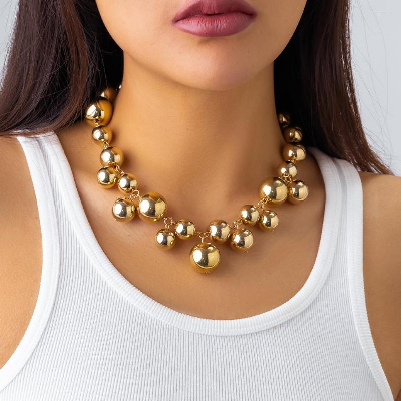 Pendant Necklaces Exaggerated Acrylic CCB Big Ball Bead Chain Necklace For Women Wed Vintage Chunky Clavicle Grunge Jewelry Steampunk Men
Pendant Necklaces Exaggerated Acrylic CCB Big Ball Bead Chain Necklace For Women Wed Vintage Chunky Clavicle Grunge Jewelry Steampunk Men