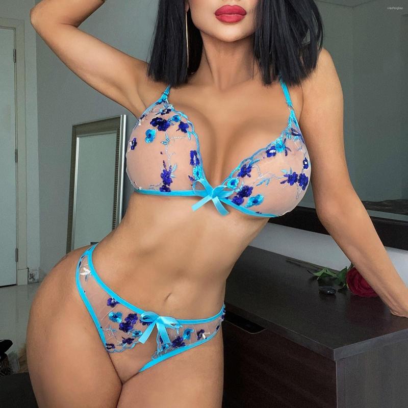 Bras Sets 2023 Lingerie Sexy Floral Embroidery Underwear Transparent Lace Short Skin Care Kits Delicate Fairy Set Woman 2 Pieces, Blue
Bras Sets 2023 Lingerie Sexy Floral Embroidery Underwear Transparent Lace Short Skin Care Kits Delicate Fairy Set Woman 2 Pieces, Blue