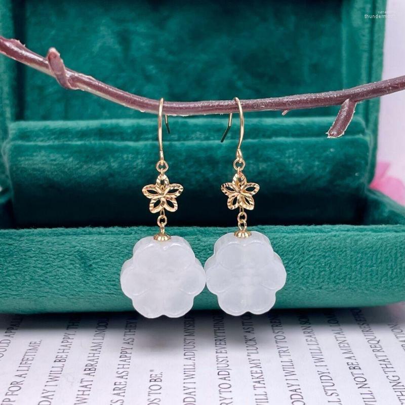 Dangle Earrings Shilovem 18k Yellow Natural White Jasper Drop Fine Jewelry Women Trendy Party Christmas Gift 14mm Myme14146682hby
Dangle Earrings Shilovem 18k Yellow Natural White Jasper Drop Fine Jewelry Women Trendy Party Christmas Gift 14mm Myme14146682hby