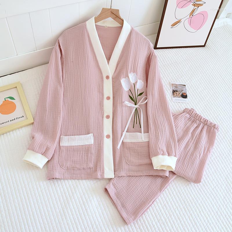 Women's Sleepwear Large 100 Catty V-neck Crepe Household Clothes Four Seasons Thin Cotton Lactating Pregnant Women's Long-sleeved, 13
Women's Sleepwear Large 100 Catty V-neck Crepe Household Clothes Four Seasons Thin Cotton Lactating Pregnant Women's Long-sleeved, 13