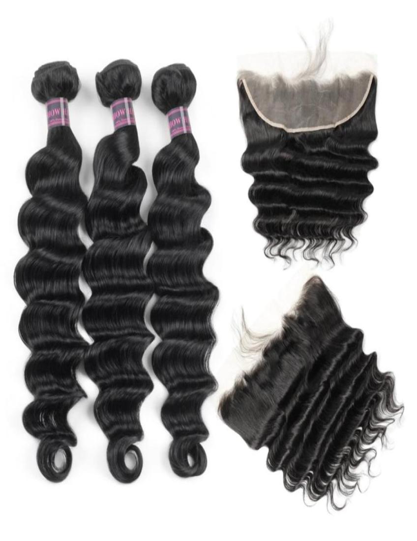 Ishow Brazilian Loose Deep Human Hair Bundles with Closure Kinky Curly Straight 34 PCS with Lace Frontal Peruvian Body For Women 17612240, Light brown
Ishow Brazilian Loose Deep Human Hair Bundles with Closure Kinky Curly Straight 34 PCS with Lace Frontal Peruvian Body For Women 17612240, Light brown
