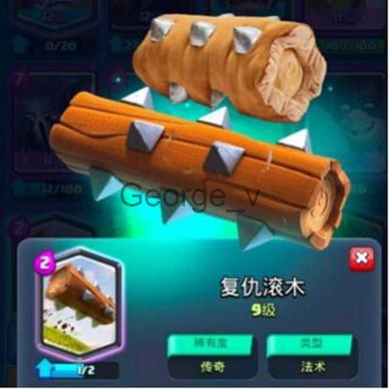 Stuffed Plush Animals Clash Royale Plush Toy Figure Roller Wood Doll Pillow Royal War Revenge Journal Game Character Cartoon Toy Christmas Gift Pp J23