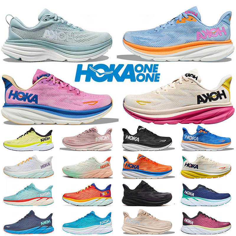 

Hoka One Clifton 8 9 Hokas Running Shoes Bondi 8 White Black Coastal Sky Vibrant Orange Shifting Sand Airy Carbon x 2 Sneakers Women Men Outdoor Jogging Trainers, Bondi8 (11)