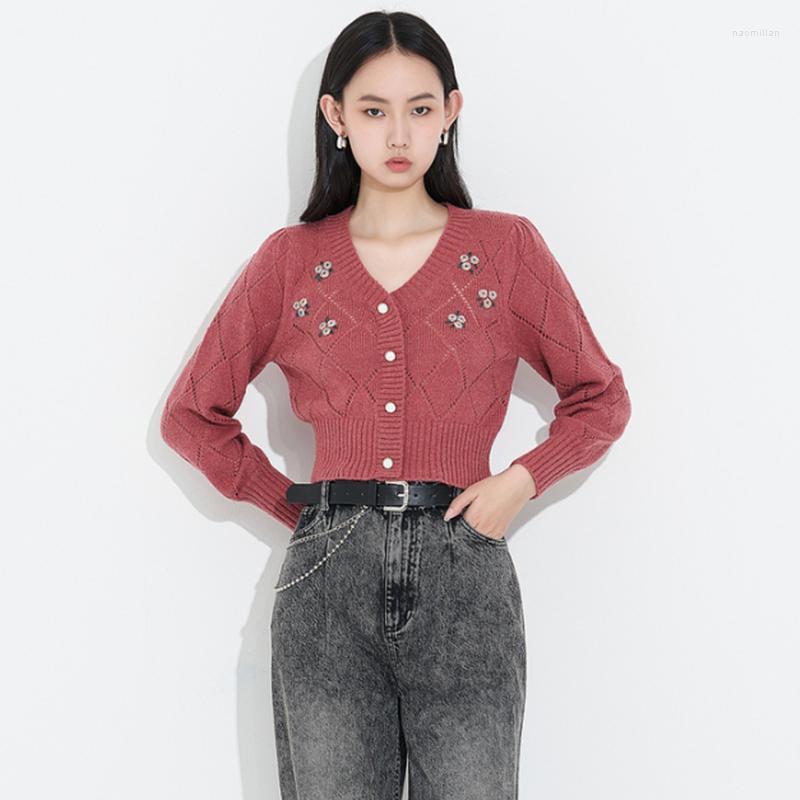 Women's Knits Crochet Hollow Out Knit Cardigan Crop Tops Women 2023 V Neck Floral Appliques Short Sweater Coat Long Sleeve Top Knitwear, Green
Women's Knits Crochet Hollow Out Knit Cardigan Crop Tops Women 2023 V Neck Floral Appliques Short Sweater Coat Long Sleeve Top Knitwear, Green