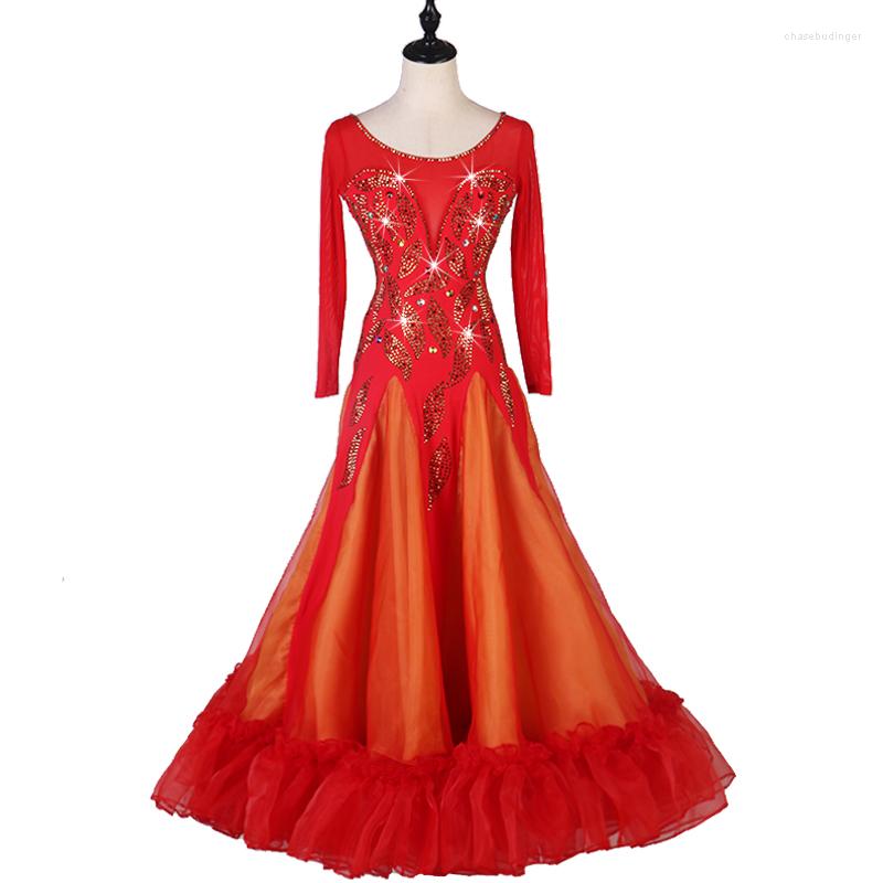 Stage Wear Black Red Ballroom Dance Competition Dresses Standard Dress Woman For Dancing Waltz Dancewear
Stage Wear Black Red Ballroom Dance Competition Dresses Standard Dress Woman For Dancing Waltz Dancewear