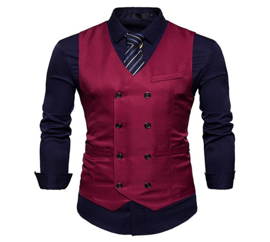 New Men039s Vest Slim Fit Double Breasted Dress Suit Vests Fashion Slim Fit Men Casual Vest Waistcoat Gilet Homme Costume 036798041, Black
New Men039s Vest Slim Fit Double Breasted Dress Suit Vests Fashion Slim Fit Men Casual Vest Waistcoat Gilet Homme Costume 036798041, Black