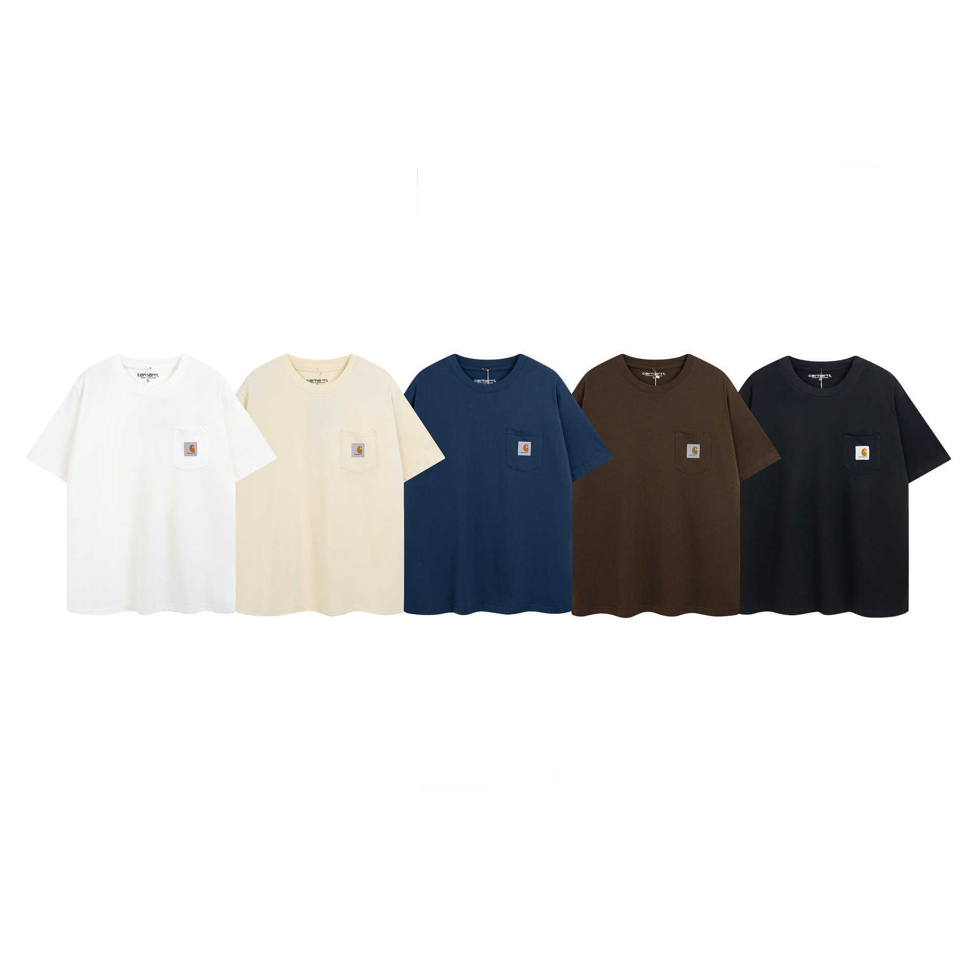 Fashion Men' and Women' T-shirt Tooling Brand Carhart New 23 Mountain Pocket Round Neck Couple Loose Short Sleeve Rbf5, Black
Fashion Men' and Women' T-shirt Tooling Brand Carhart New 23 Mountain Pocket Round Neck Couple Loose Short Sleeve Rbf5, Black