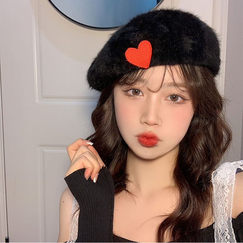 2022 Rabbit Fur Women's Hats Autumn and Winter Love Embroidery Painter Cap Korean Style Wild Plush Warm Sweet and Cute Berets
2022 Rabbit Fur Women's Hats Autumn and Winter Love Embroidery Painter Cap Korean Style Wild Plush Warm Sweet and Cute Berets