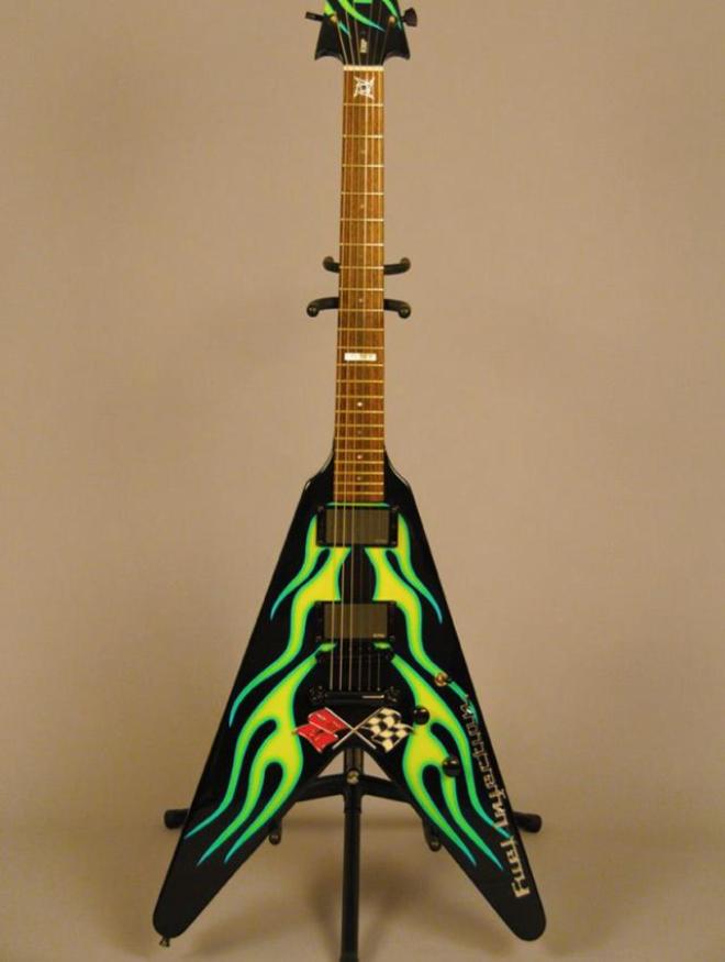 Rare James Hetfield JH1 Rod Flying V Green Flames Electric Guitar Corvette Flag quotMquot Ninja Star Inlay China EMG Pi9442366
Rare James Hetfield JH1 Rod Flying V Green Flames Electric Guitar Corvette Flag quotMquot Ninja Star Inlay China EMG Pi9442366