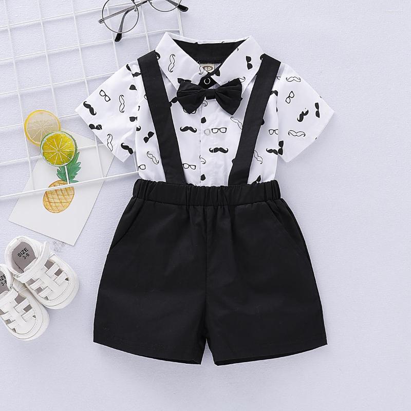 Clothing Sets 0-24 Months Baby Boys Costumes Short Sleeve Bodysuit With Bow Suspender Pants Wedding Parties Festivals Gentleman
Clothing Sets 0-24 Months Baby Boys Costumes Short Sleeve Bodysuit With Bow Suspender Pants Wedding Parties Festivals Gentleman