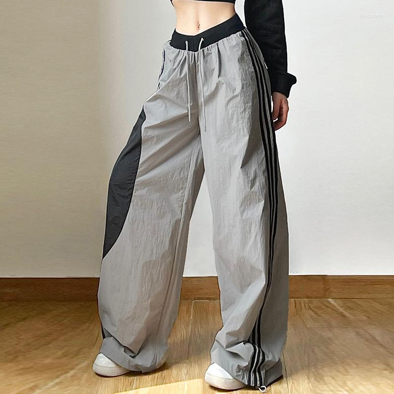 Women' Pants Y2K Wide Leg Joggers Women Streetwear Techwear Cargo Korean Harajuku Parachute Track Men Tech Sweatpants Trousers Clothes, Gray
Women' Pants Y2K Wide Leg Joggers Women Streetwear Techwear Cargo Korean Harajuku Parachute Track Men Tech Sweatpants Trousers Clothes, Gray