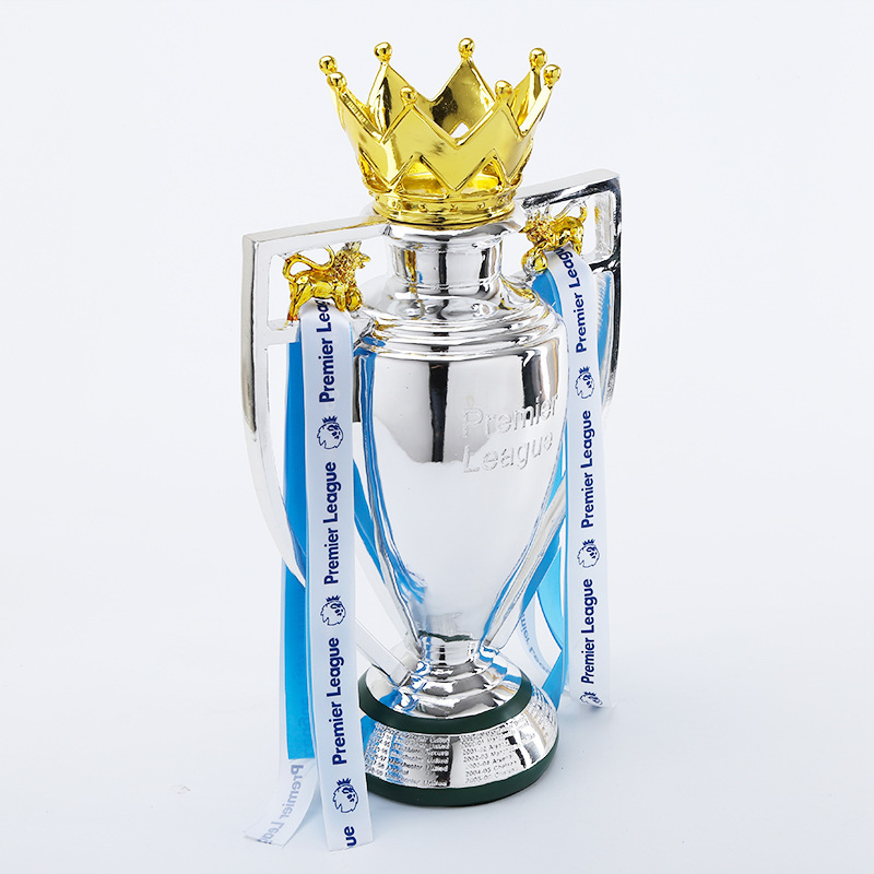 Decorative Objects Figurines Football Trophy Europe Award League Model Cup European Ornaments Soccer Champion Souvenir Gifts for Fans 230627