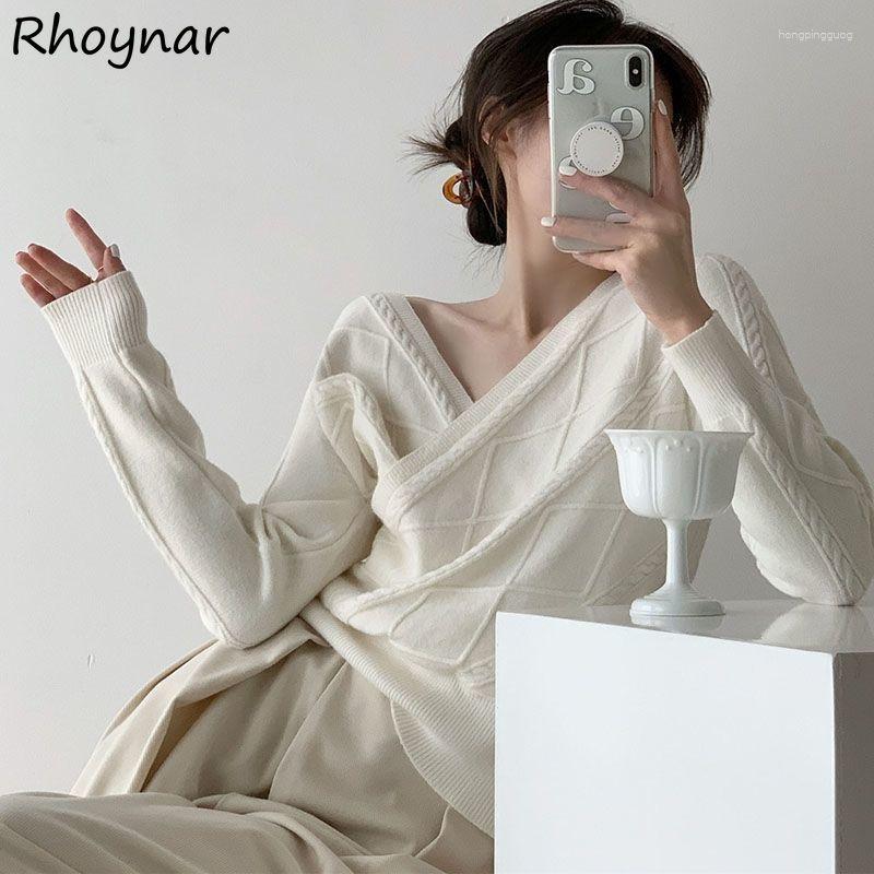 Women' Sweaters Pullovers Women Criss-cross Leisure V-neck Tender Ladies Sexy Cozy All-match Simple Solid Ins Spring Autumn Knitting, White
Women' Sweaters Pullovers Women Criss-cross Leisure V-neck Tender Ladies Sexy Cozy All-match Simple Solid Ins Spring Autumn Knitting, White