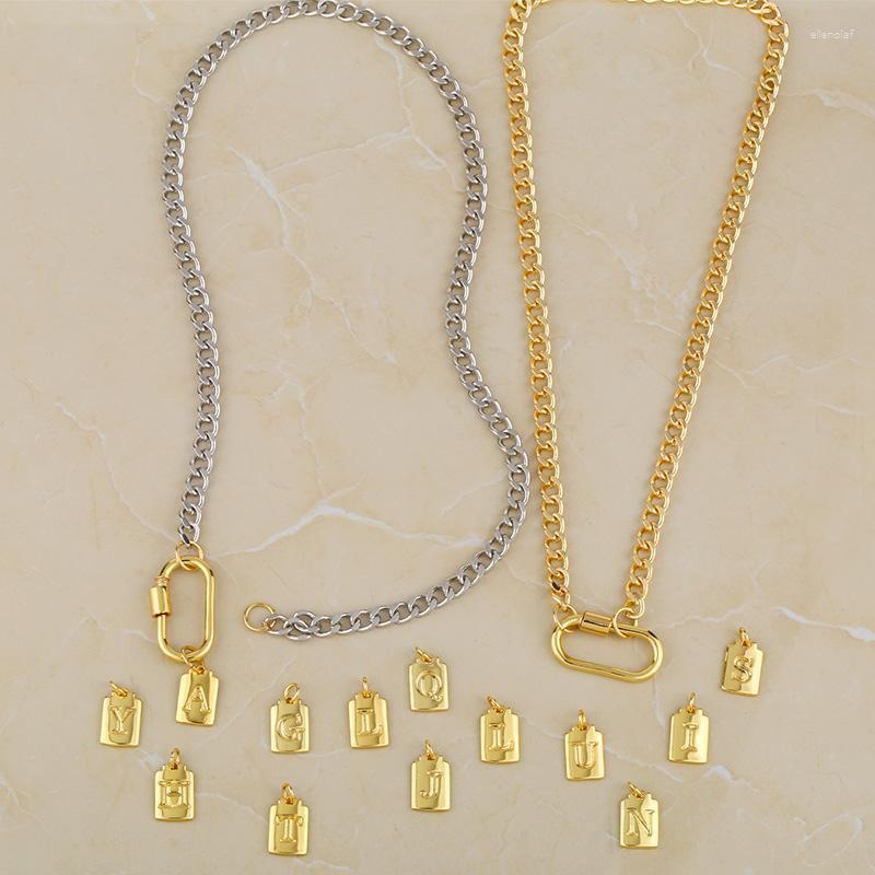 Pendant Necklaces FLOLA Gold Cuban Chain Polish 26 A-Z Initial Letter Necklace Curb Carabiner Clasps Choker DIY Punk Jewelry Nkes36 Gord22
Pendant Necklaces FLOLA Gold Cuban Chain Polish 26 A-Z Initial Letter Necklace Curb Carabiner Clasps Choker DIY Punk Jewelry Nkes36 Gord22