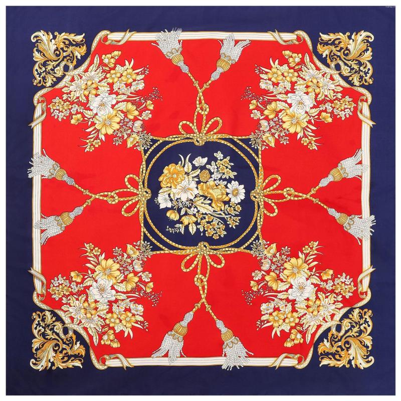 Scarves Fringe Floral Print Twill Square Silk Women Fashion Hijab Scarf Female Shawl 130 130Cm Beach Bandana
Scarves Fringe Floral Print Twill Square Silk Women Fashion Hijab Scarf Female Shawl 130 130Cm Beach Bandana