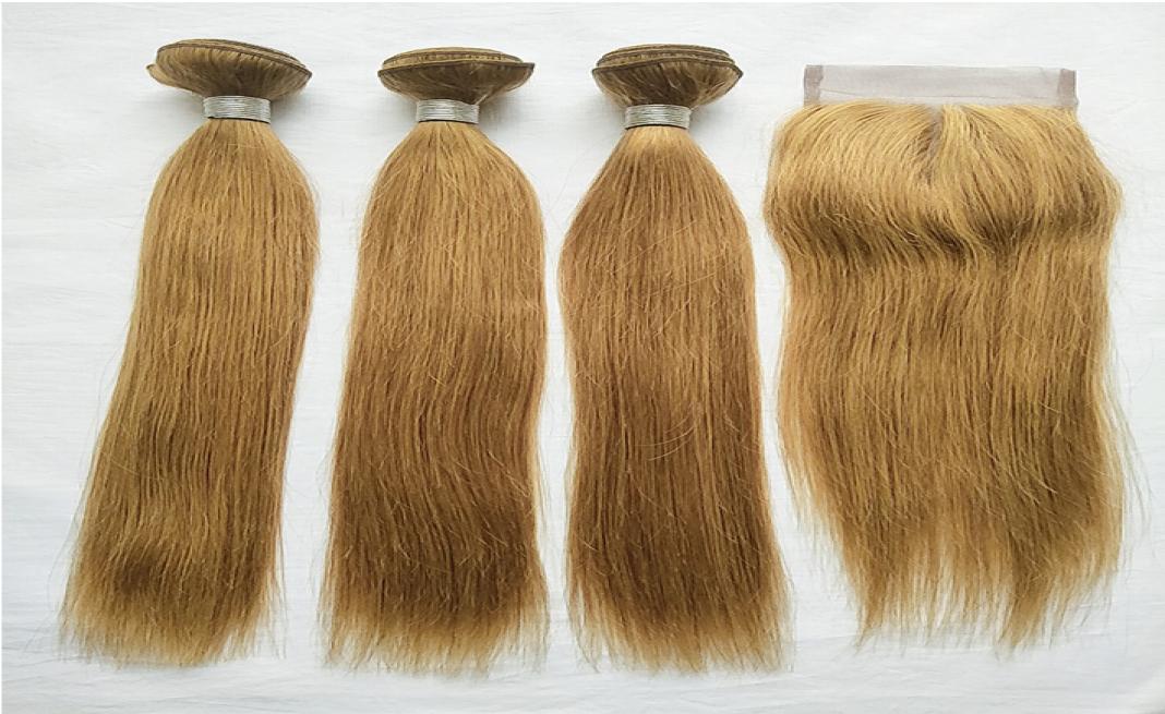 Brazilian Virgin Hair 27 Colored Blonde Human Hair 3 Bundles With Lace Closure Cheap Blonde Straight Hair Weaves With 4x4 Lace Cl7210799
Brazilian Virgin Hair 27 Colored Blonde Human Hair 3 Bundles With Lace Closure Cheap Blonde Straight Hair Weaves With 4x4 Lace Cl7210799