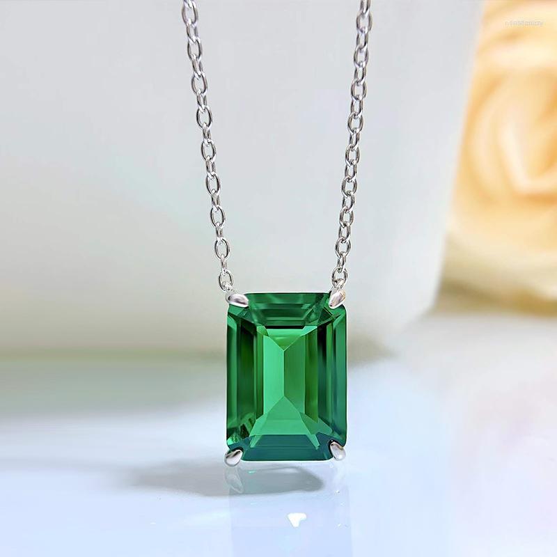 Chains S925 Silver Women's Pendant Necklace 10 14 Emerald Inlaid Fashion Anniversary Engagement
Chains S925 Silver Women's Pendant Necklace 10 14 Emerald Inlaid Fashion Anniversary Engagement