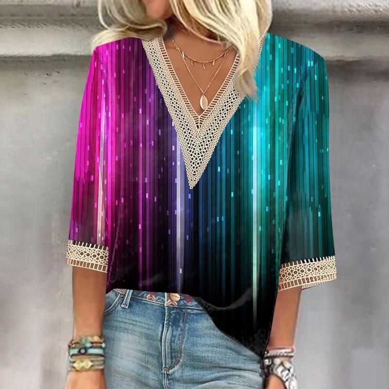 Women' T Shirts Women Layering Tunics For 3x Women' Printed Fashion Casual V Neck Lace Three Womens Tops And Blouses Suits, Black
Women' T Shirts Women Layering Tunics For 3x Women' Printed Fashion Casual V Neck Lace Three Womens Tops And Blouses Suits, Black