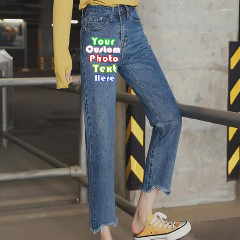 Women' Jeans Customized Pictures LOGO Spring Women' Straight Ankle Light Blue Trousers, Dark blue
Women' Jeans Customized Pictures LOGO Spring Women' Straight Ankle Light Blue Trousers, Dark blue