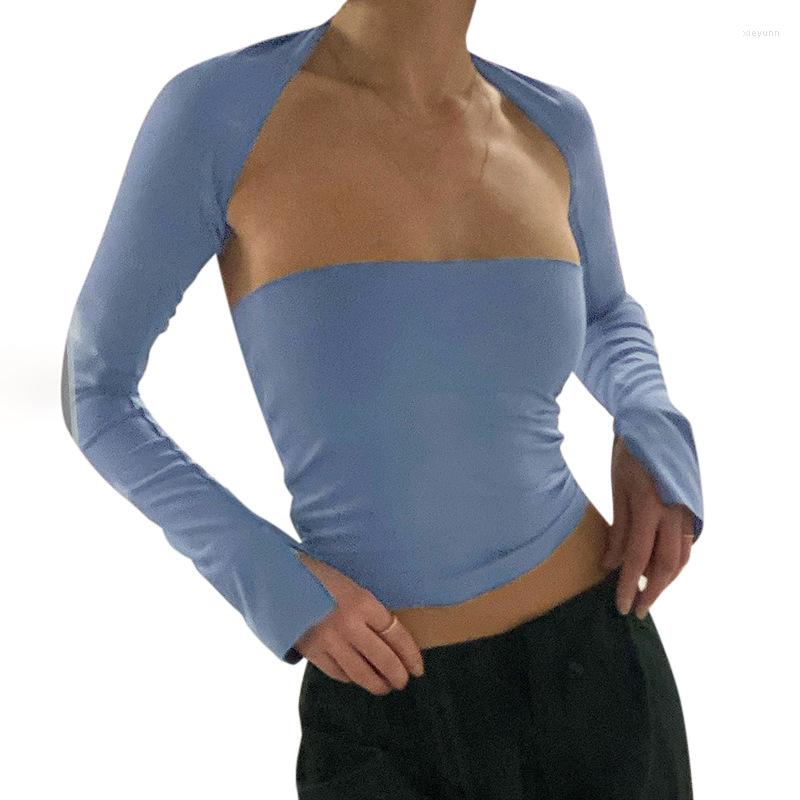 Women' T Shirts European And American Women' Summer Solid Color Shawl With Split Long Sleeved Hollowed Out Open Back Wrap Chest Top, Beige
Women' T Shirts European And American Women' Summer Solid Color Shawl With Split Long Sleeved Hollowed Out Open Back Wrap Chest Top, Beige