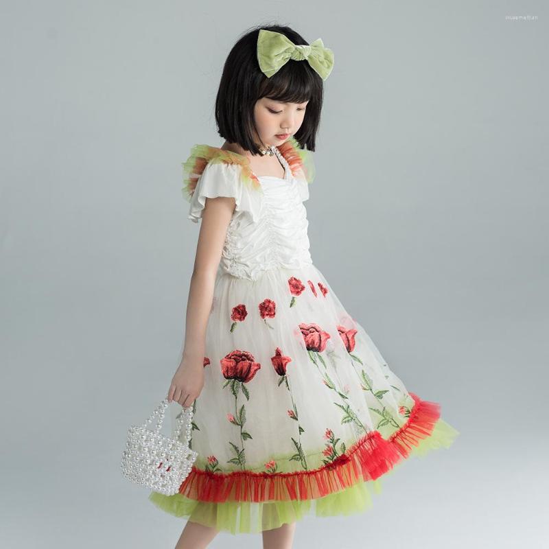 Girl Dresses Embroidery Party Girls Floral Bohemian Flower Dress Children Vintage Boho Mesh For Kids Vestido, Beige
Girl Dresses Embroidery Party Girls Floral Bohemian Flower Dress Children Vintage Boho Mesh For Kids Vestido, Beige