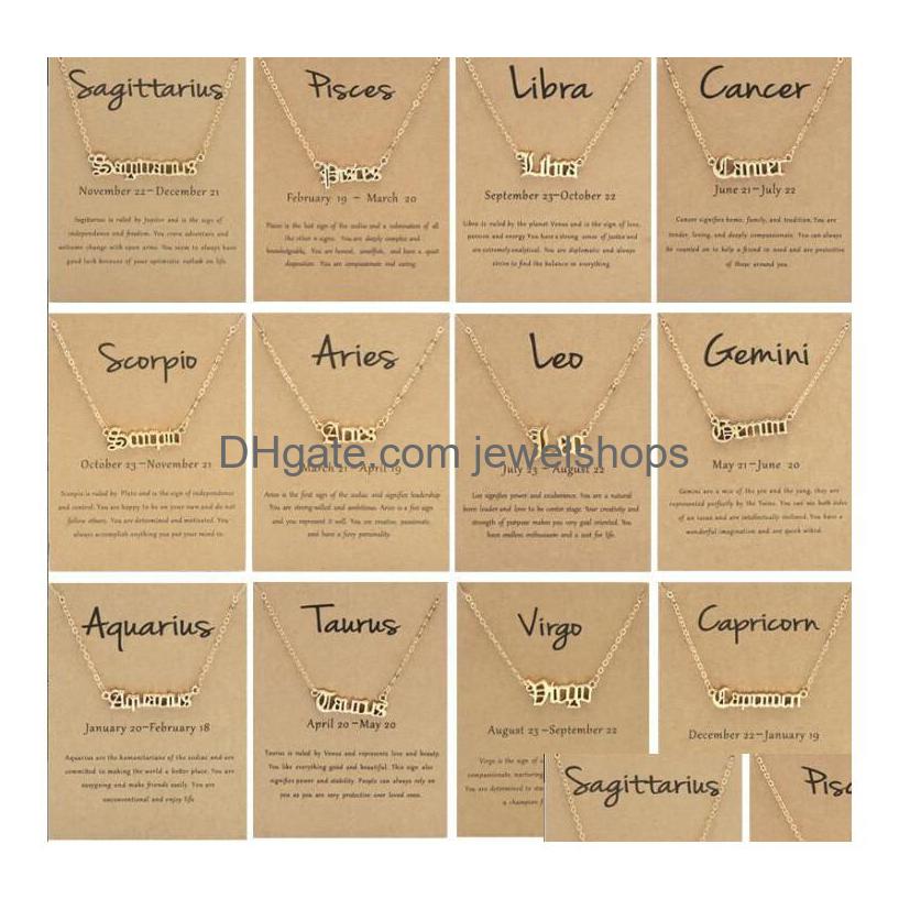 Pendant Necklaces Old English Zodiac Necklace For Women Girls Horoscope Birth Star Sign Letter Astrology 12 Constellation Birthday G Dhdqr
Pendant Necklaces Old English Zodiac Necklace For Women Girls Horoscope Birth Star Sign Letter Astrology 12 Constellation Birthday G Dhdqr