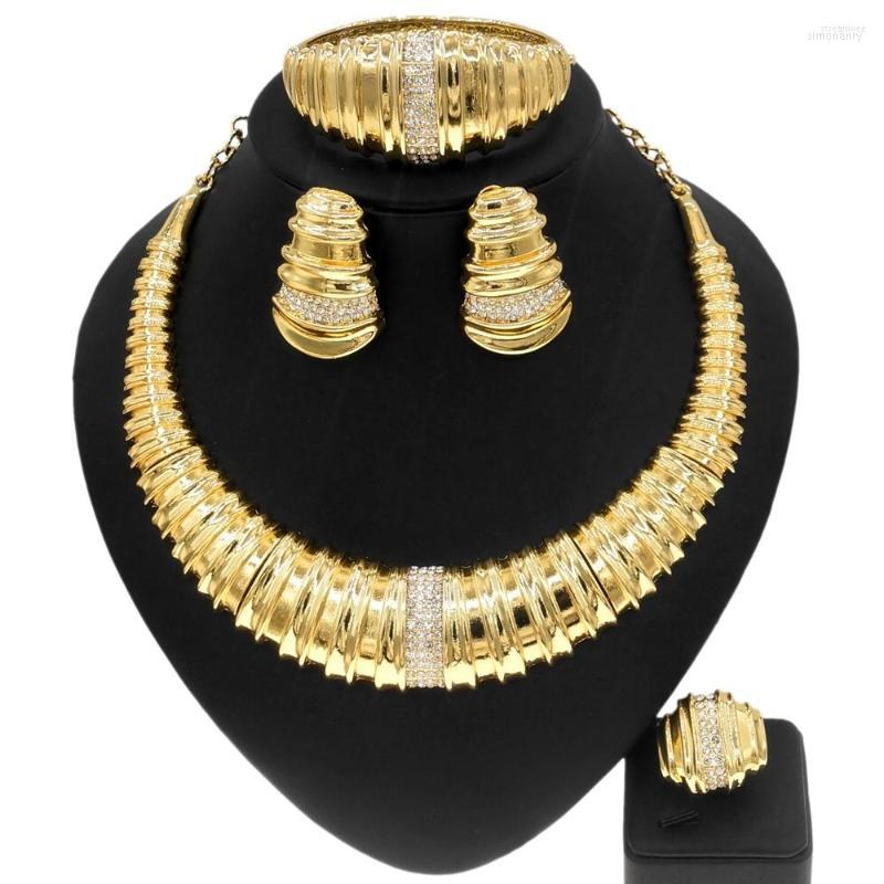 Necklace Earrings Set Fashion Crystal Jewelry 18 K Gold Plated Weddings Dubai, Picture shown
Necklace Earrings Set Fashion Crystal Jewelry 18 K Gold Plated Weddings Dubai, Picture shown