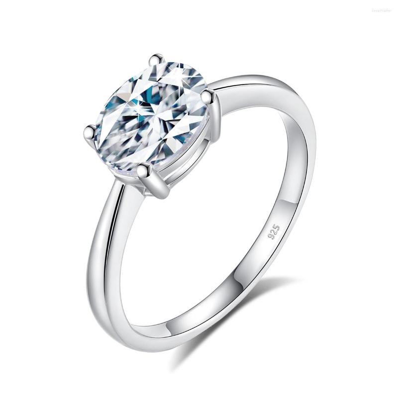 Cluster Rings Real 2CT Oval Cut Moissanite Diamond Ring For Women S925 Sterling Silver Engagement Wedding Band
Cluster Rings Real 2CT Oval Cut Moissanite Diamond Ring For Women S925 Sterling Silver Engagement Wedding Band