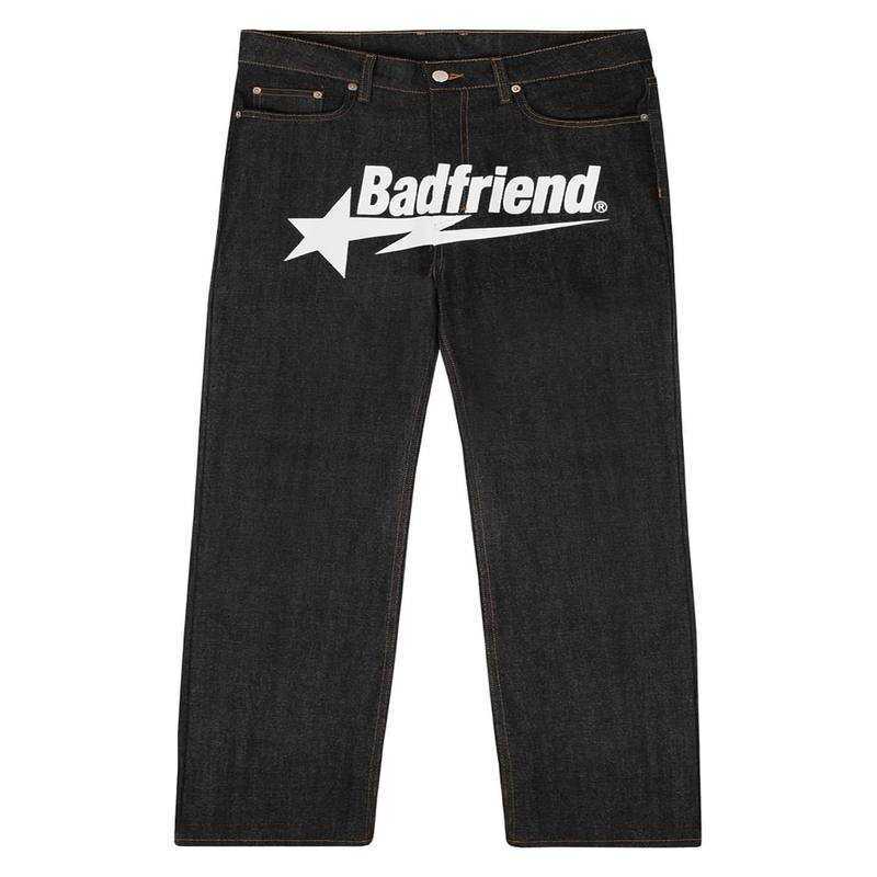 Men' Jeans Mens Y2k Hip Hop Badfriend Letter Printing Baggy Black Pants 2023 Harajuku Fashion Punk Rock Wide Foot Trousers Streetwear 230329sk7j
Men' Jeans Mens Y2k Hip Hop Badfriend Letter Printing Baggy Black Pants 2023 Harajuku Fashion Punk Rock Wide Foot Trousers Streetwear 230329sk7j