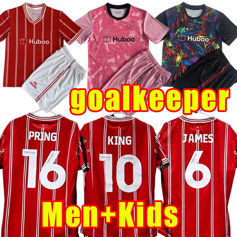 23 24 Bristol City soccer jerseys 2023 2024 The Robins PATERSON WELLS WEIMANN camisetas de futbol football shirt Uniforms adult men kids kits full set sock GOALKEEPER