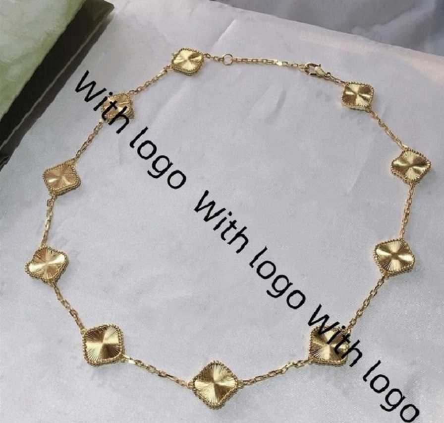 High-end luxury 10 flowers clover necklace pendants 100% Silver Choker cleef luck Ten motifs Fashion boutique designer necklaces van 18K gold for womens jewelry gifts
High-end luxury 10 flowers clover necklace pendants 100% Silver Choker cleef luck Ten motifs Fashion boutique designer necklaces van 18K gold for womens jewelry gifts