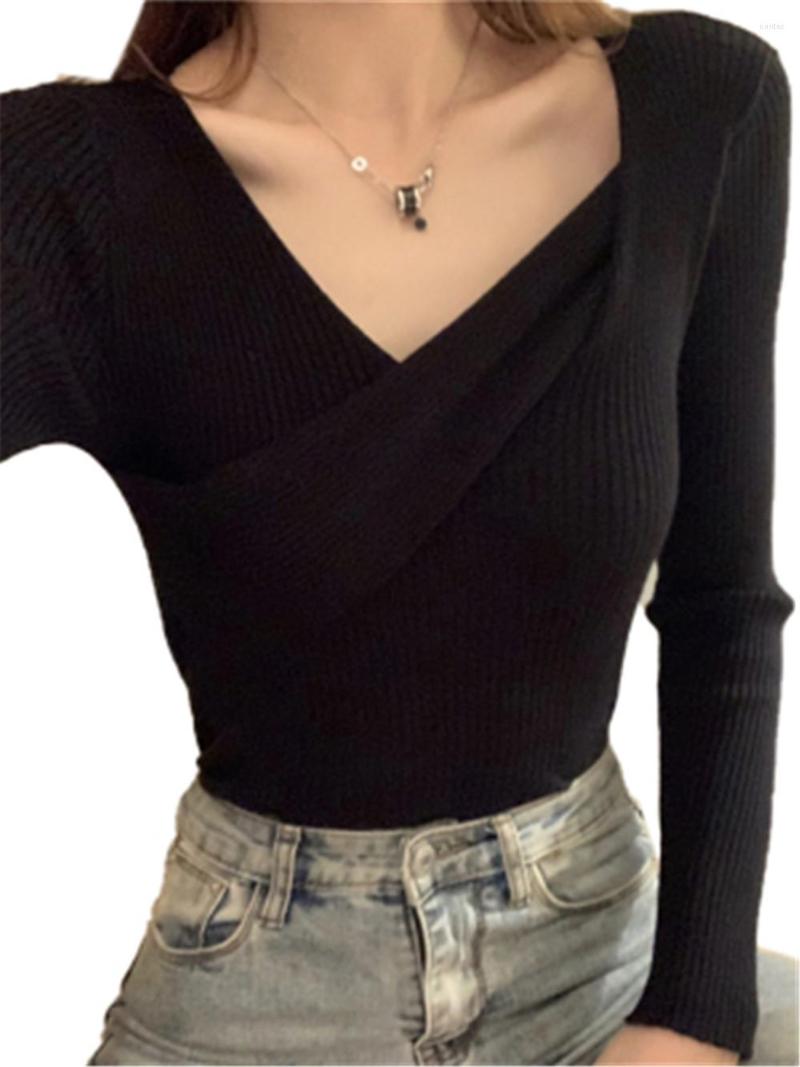 Women's Sweaters Est Sexy V Neck Sweater Women Fashion Winter 2023 Autumn Pullover Jumper Korean ZY5251, Black
Women's Sweaters Est Sexy V Neck Sweater Women Fashion Winter 2023 Autumn Pullover Jumper Korean ZY5251, Black