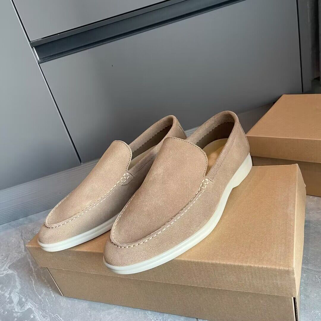 For Womens Men Loro Piana Casual Slippers Classic Sandals Loafers Shoes Flat Slides Slipper Designers High Elastic Beef Tendon Bottom Flat heel comfort LP Trainers
For Womens Men Loro Piana Casual Slippers Classic Sandals Loafers Shoes Flat Slides Slipper Designers High Elastic Beef Tendon Bottom Flat heel comfort LP Trainers