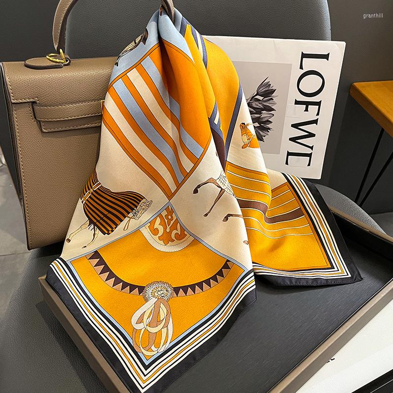 Scarves Luxury Design Silk Square Scarfs For Women Nature Neckerchief Fashion Horse Print Neck Female Bag Ribbon Retro
Scarves Luxury Design Silk Square Scarfs For Women Nature Neckerchief Fashion Horse Print Neck Female Bag Ribbon Retro