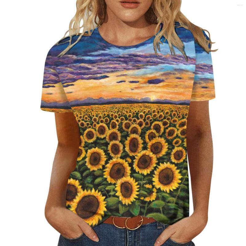 Women' T Shirts Women Blouse Summer Tops Floral Short Sleeve Round Neck Tee Shirt Printed Loose Side Split Tunic Roupas Femininas, Orange
Women' T Shirts Women Blouse Summer Tops Floral Short Sleeve Round Neck Tee Shirt Printed Loose Side Split Tunic Roupas Femininas, Orange